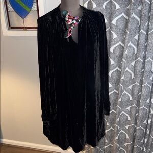 Diane Von Furstenberg Silk Blend Velvet Mini Dress SZ 10